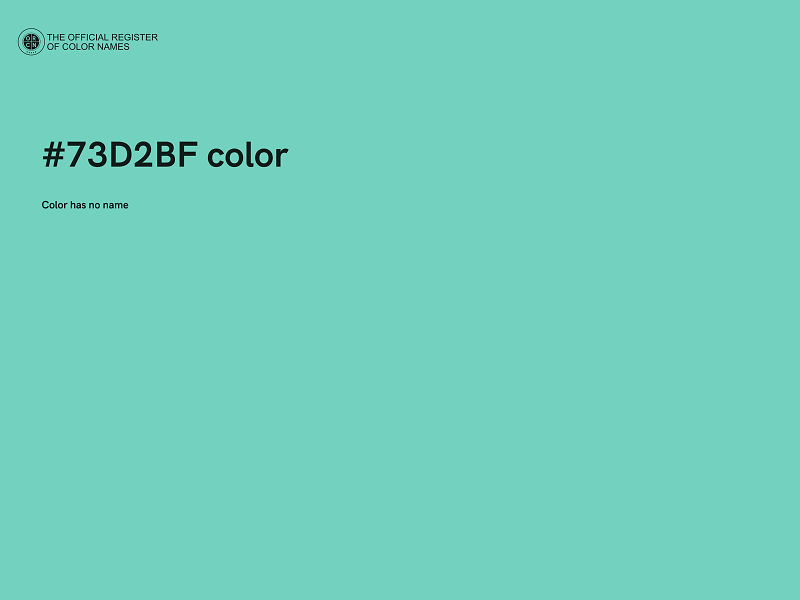 #73D2BF color image