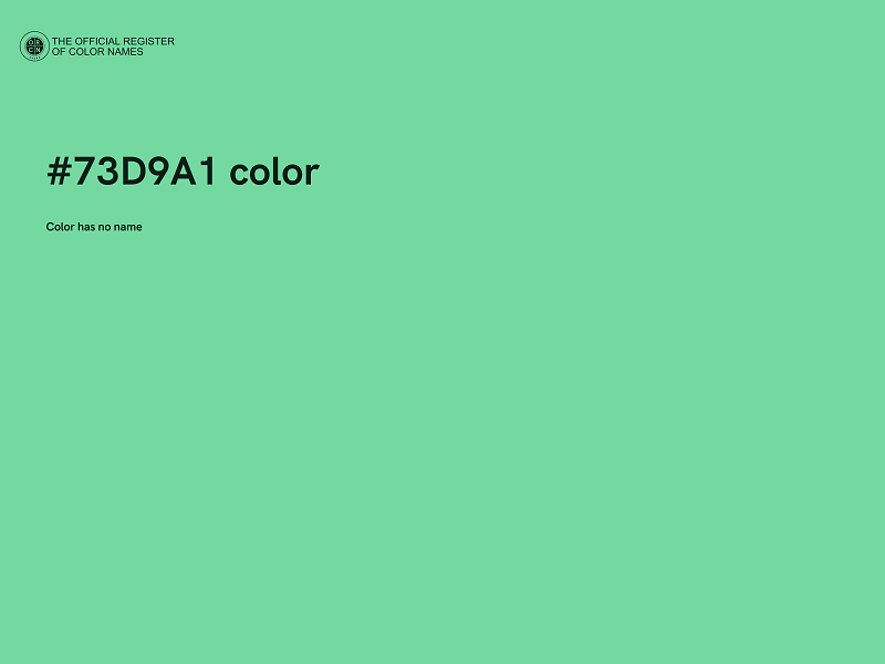 #73D9A1 color image