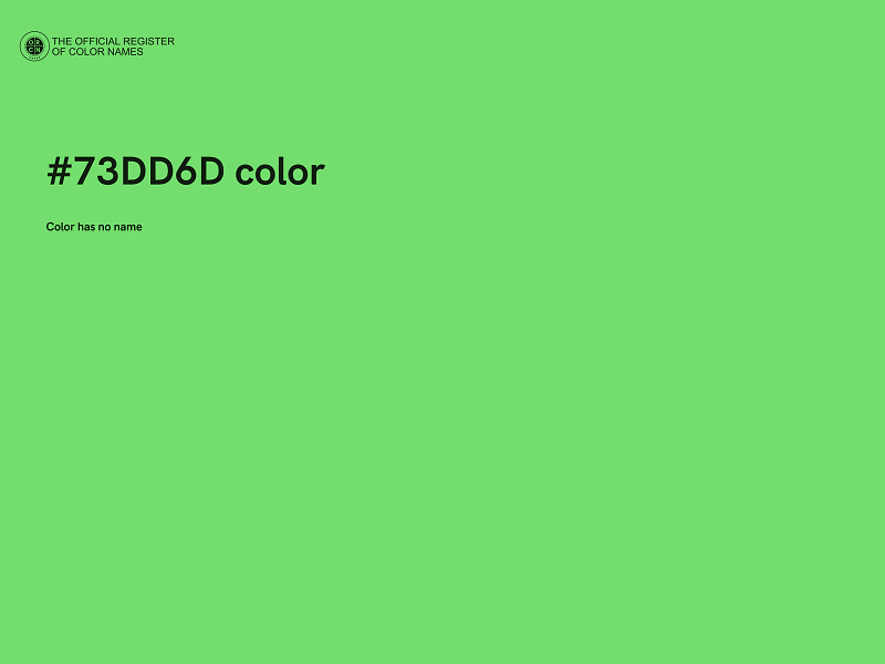 #73DD6D color image