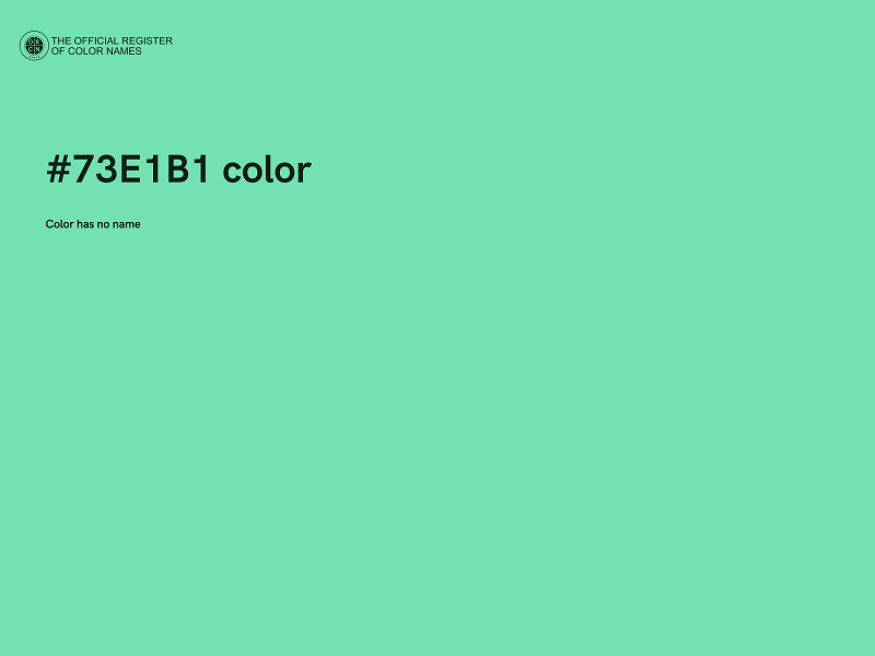 #73E1B1 color image