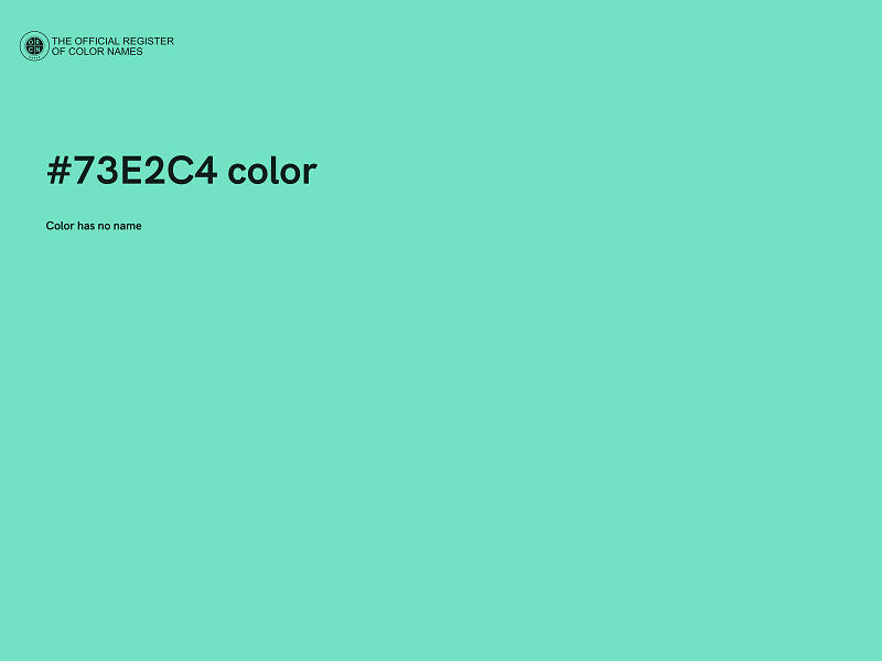 #73E2C4 color image