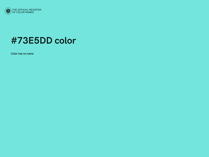 #73E5DD color image