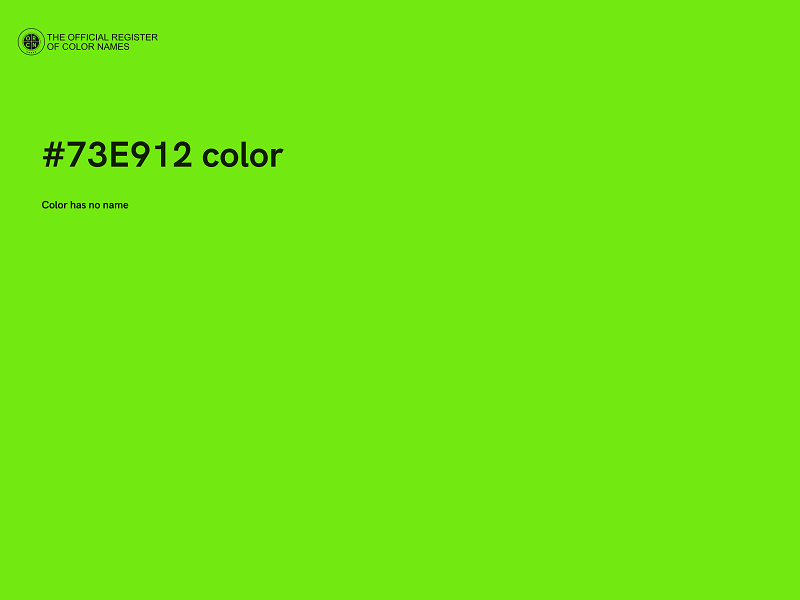 #73E912 color image