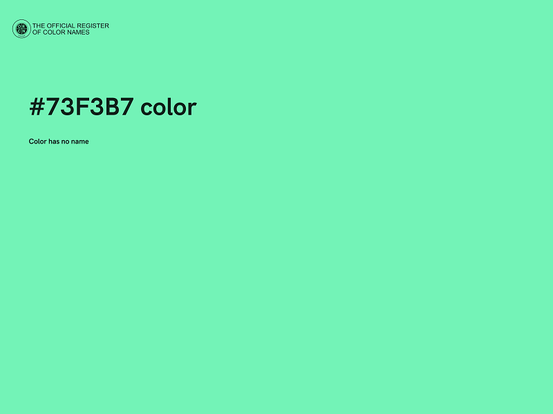 #73F3B7 color image