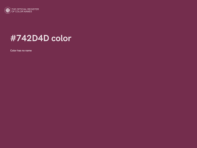 #742D4D color image