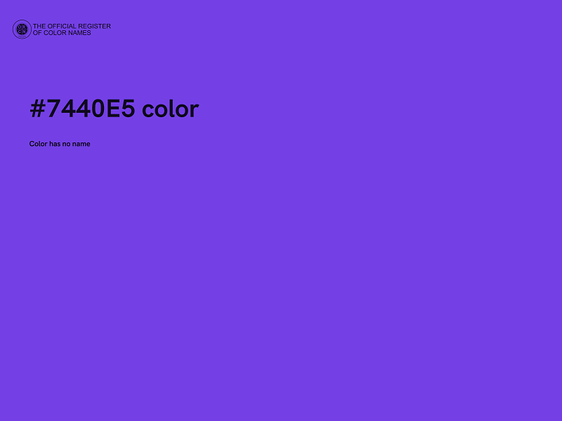 #7440E5 color image