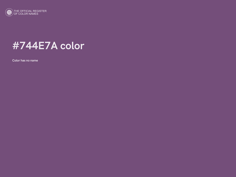 #744E7A color image