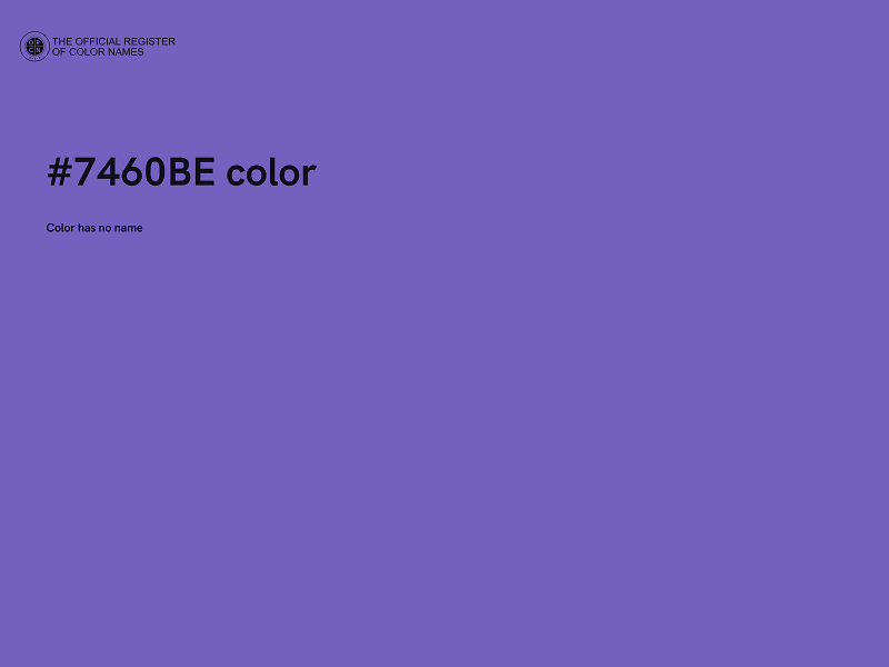 #7460BE color image