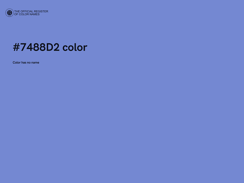 #7488D2 color image