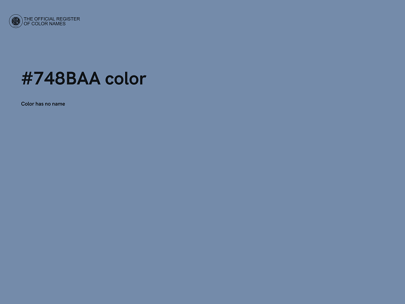 #748BAA color image