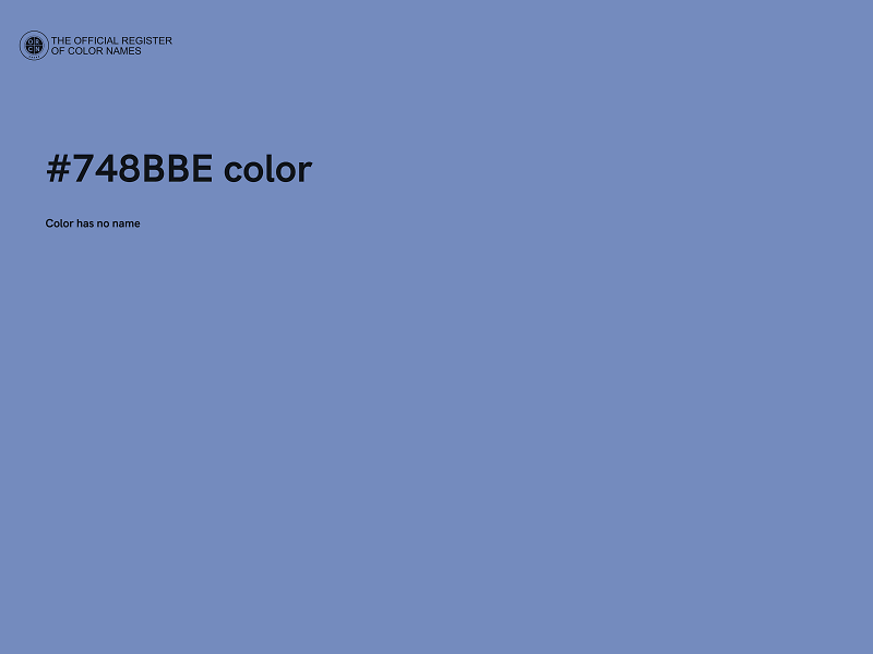 #748BBE color image