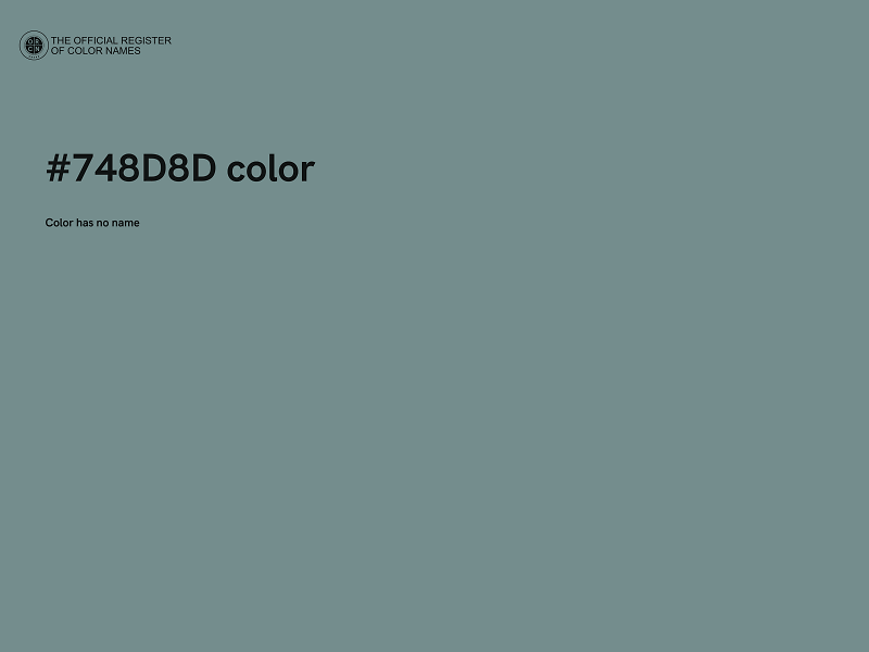 #748D8D color image