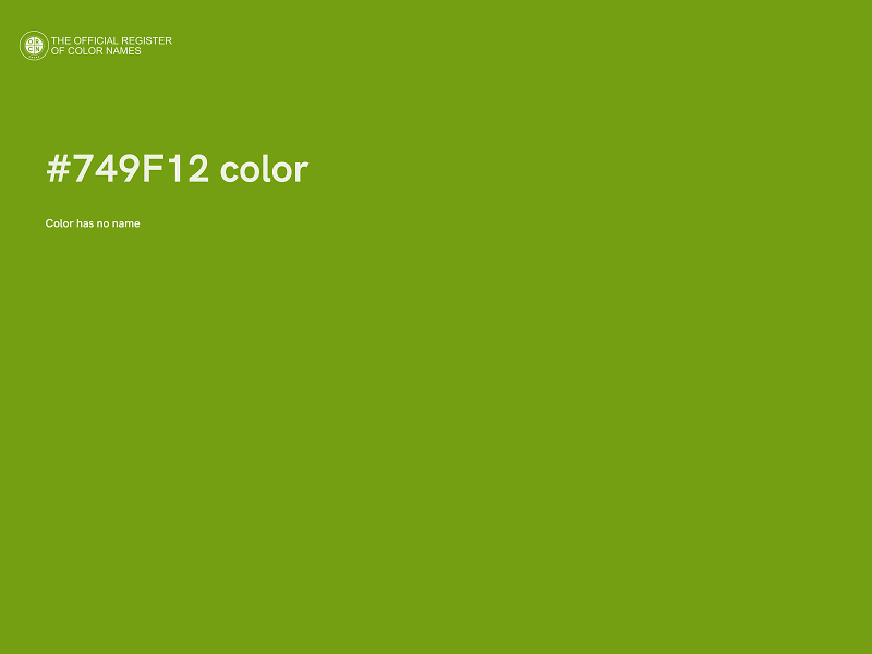 #749F12 color image