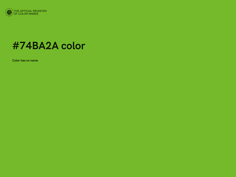 #74BA2A color image