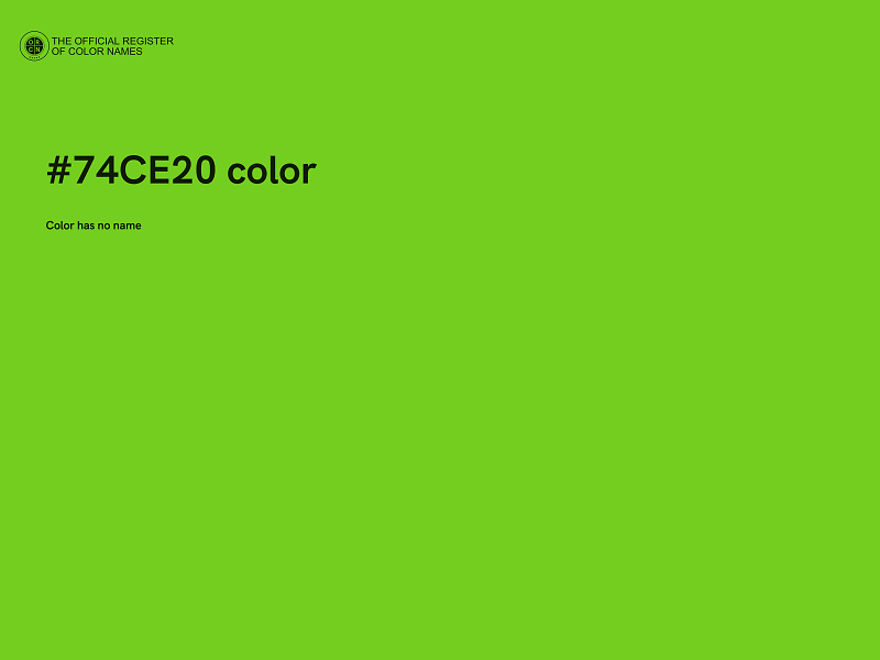 #74CE20 color image