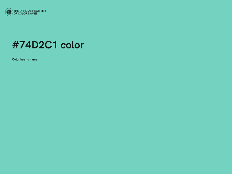 #74D2C1 color image