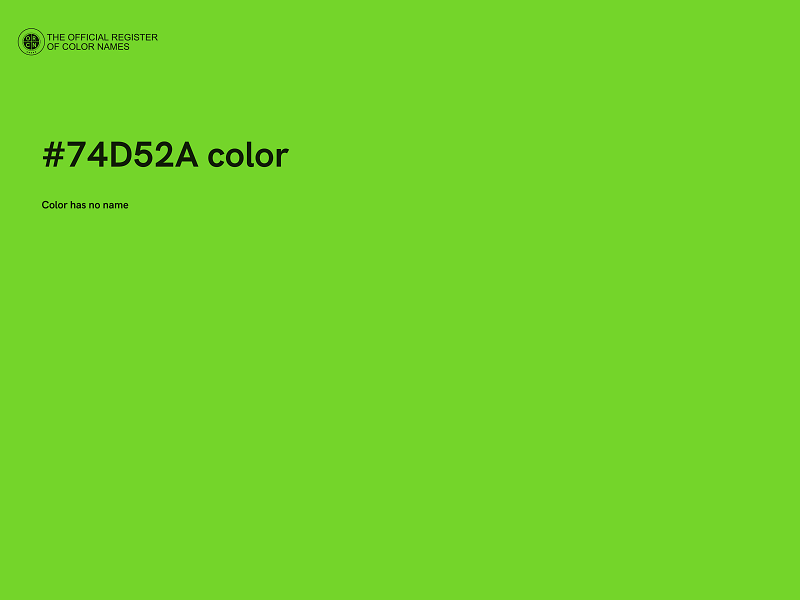 #74D52A color image