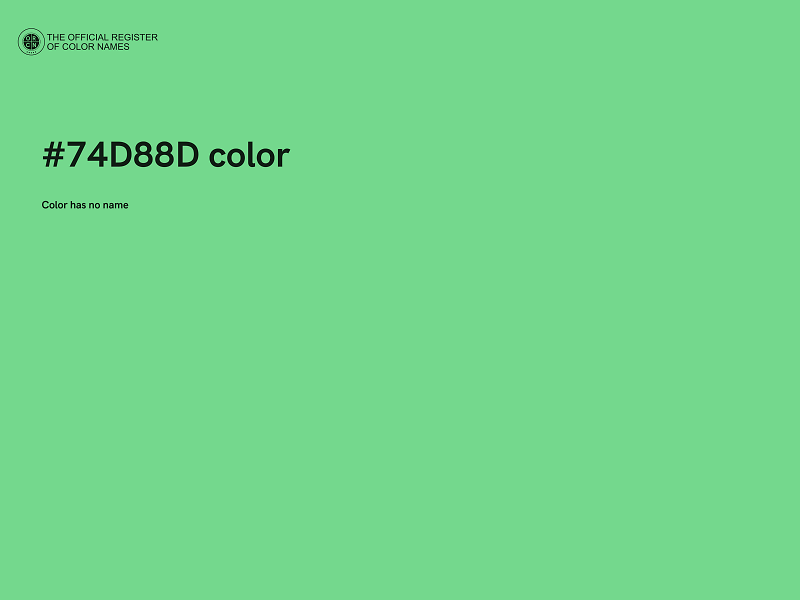 #74D88D color image