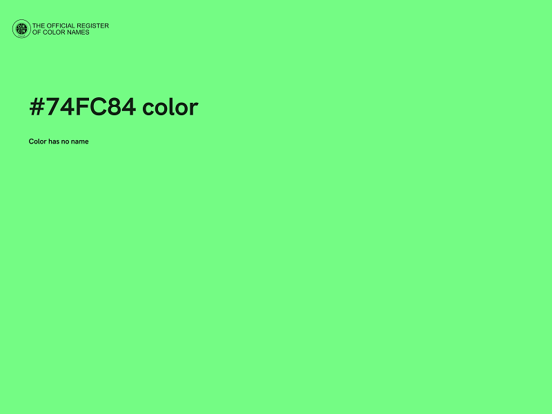 #74FC84 color image