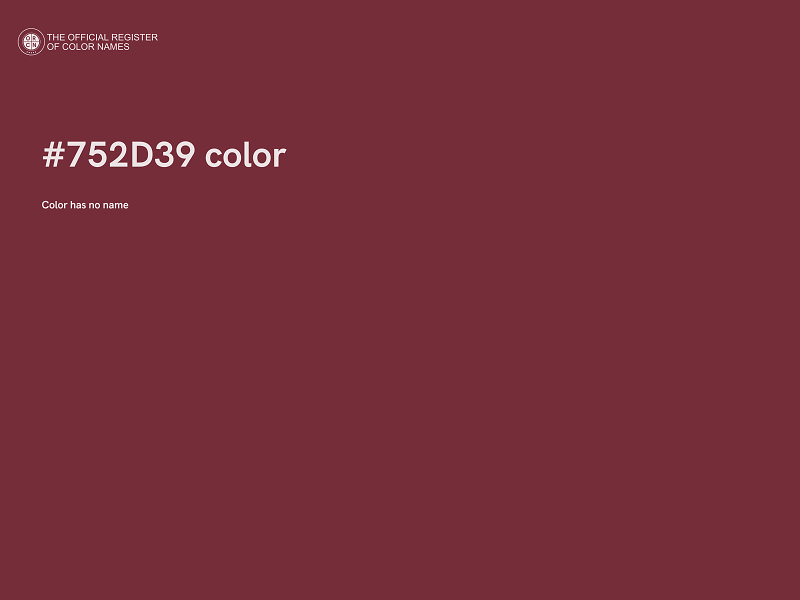 #752D39 color image