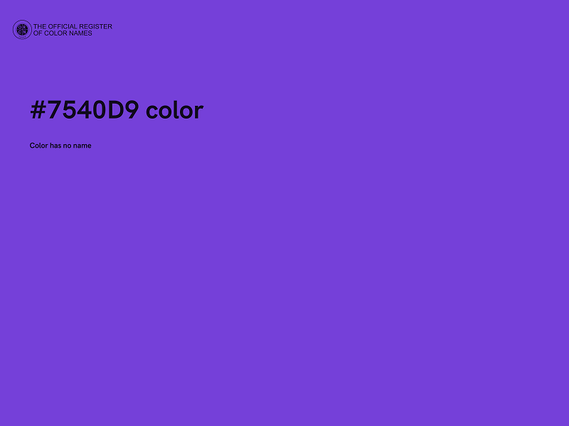 #7540D9 color image