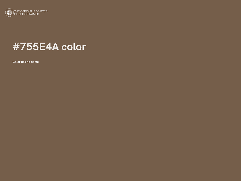 #755E4A color image