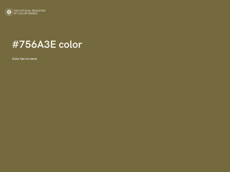 #756A3E color image