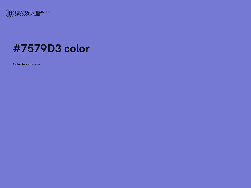 #7579D3 color image