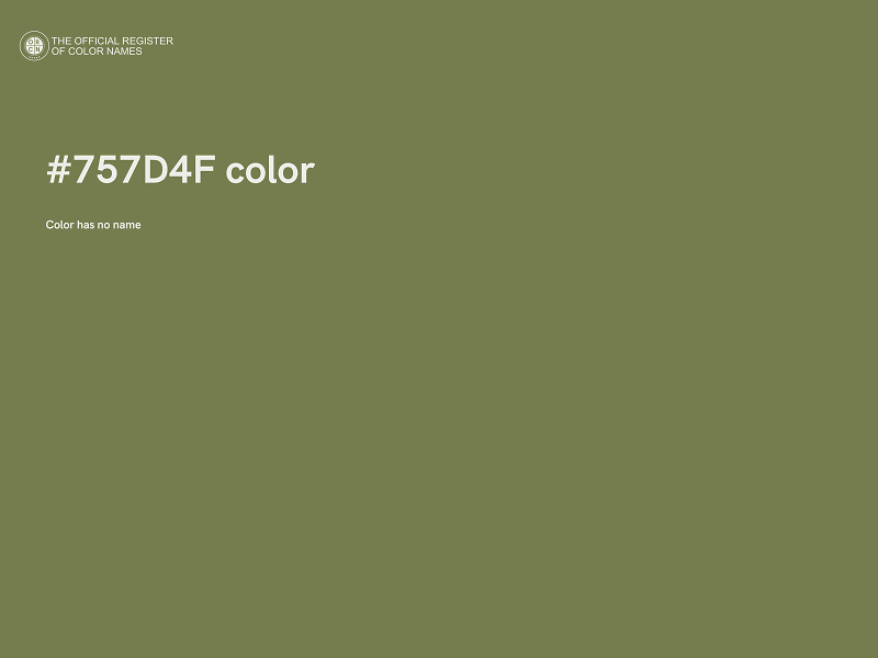 #757D4F color image