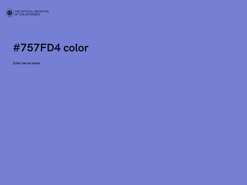 #757FD4 color image