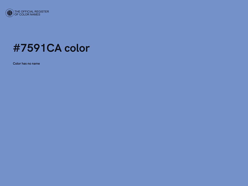 #7591CA color image