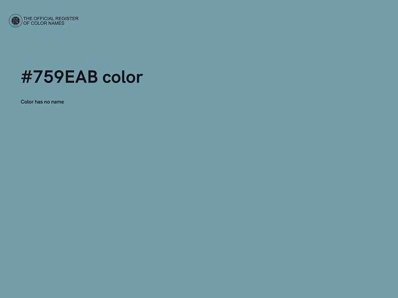 #759EAB color image