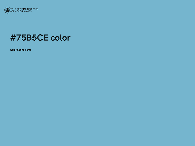 #75B5CE color image