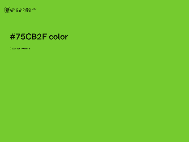 #75CB2F color image