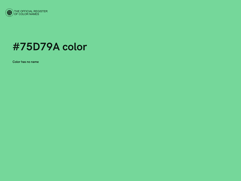 #75D79A color image