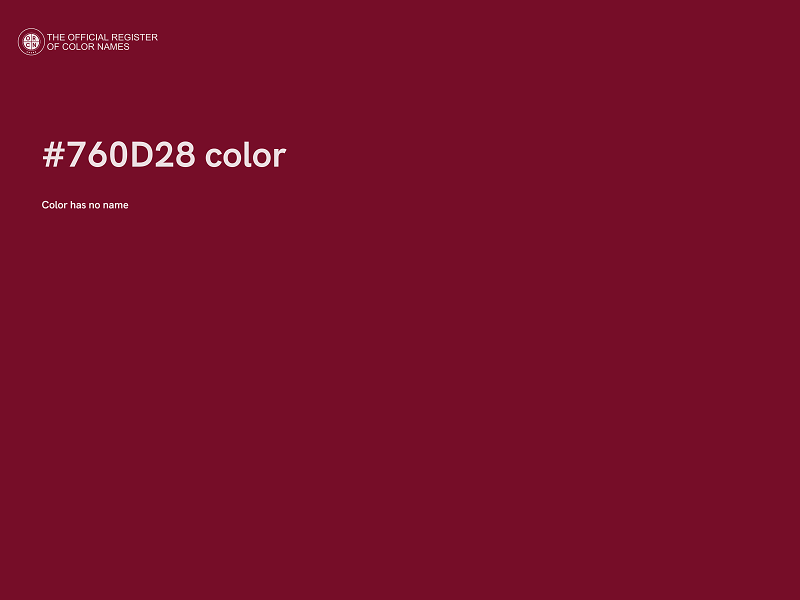 #760D28 color image