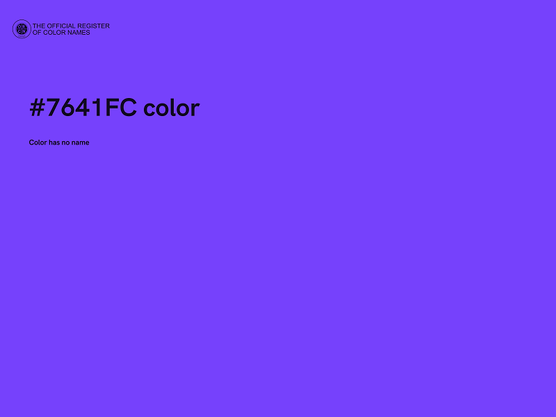 #7641FC color image