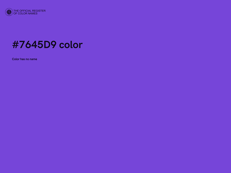 #7645D9 color image