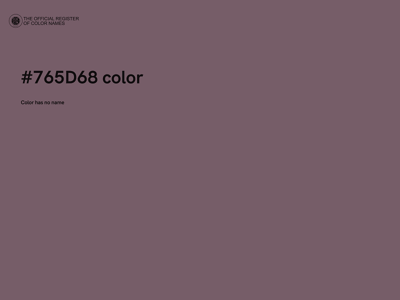 #765D68 color image