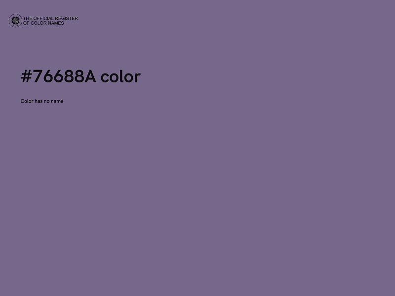 #76688A color image