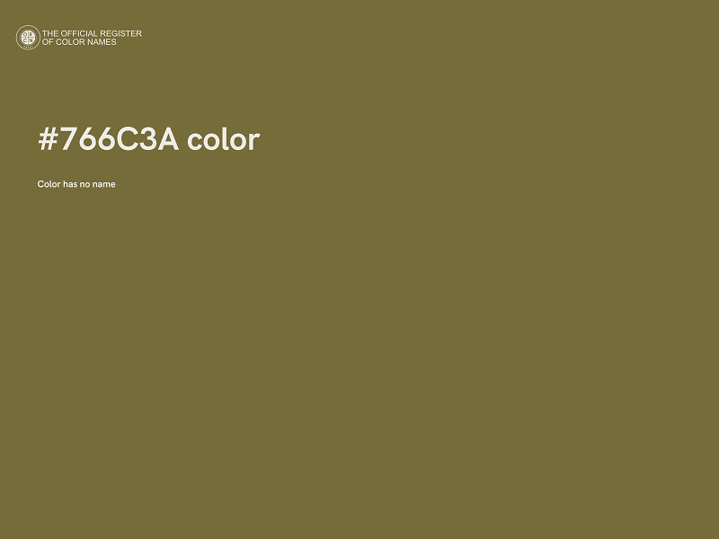 #766C3A color image