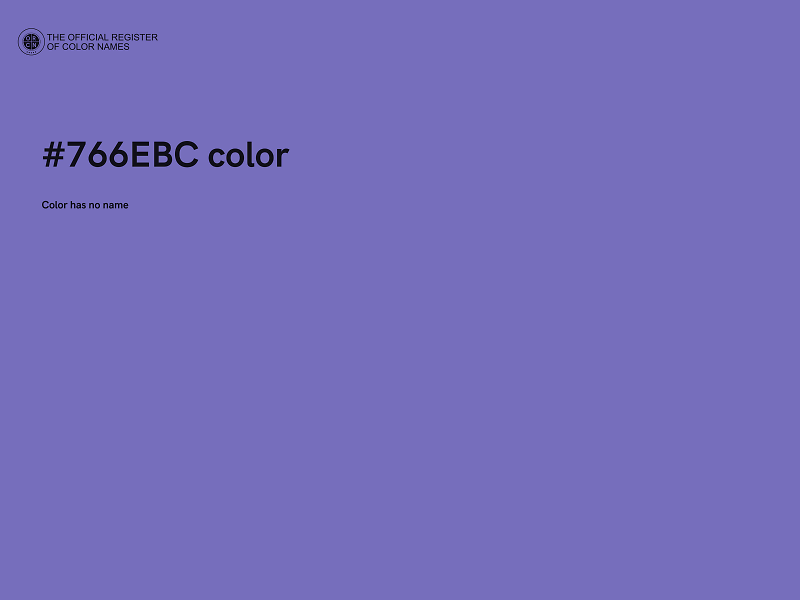 #766EBC color image