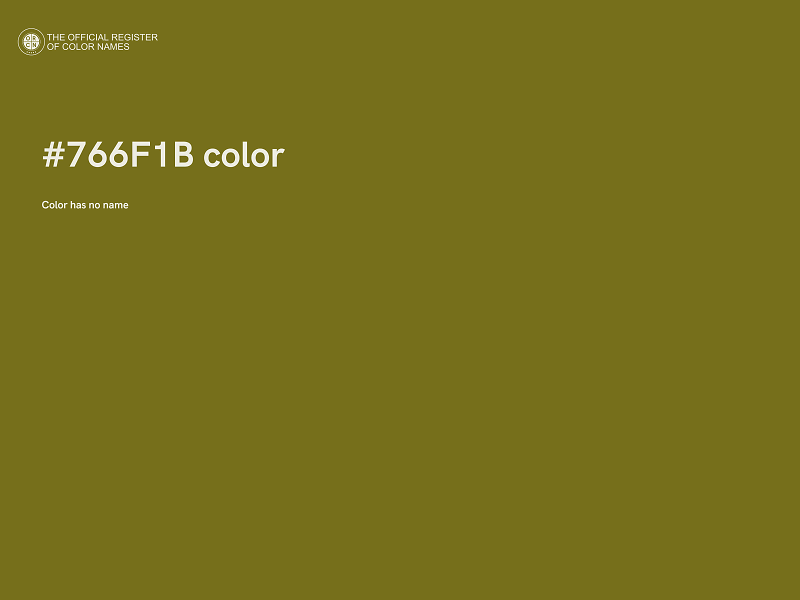 #766F1B color image