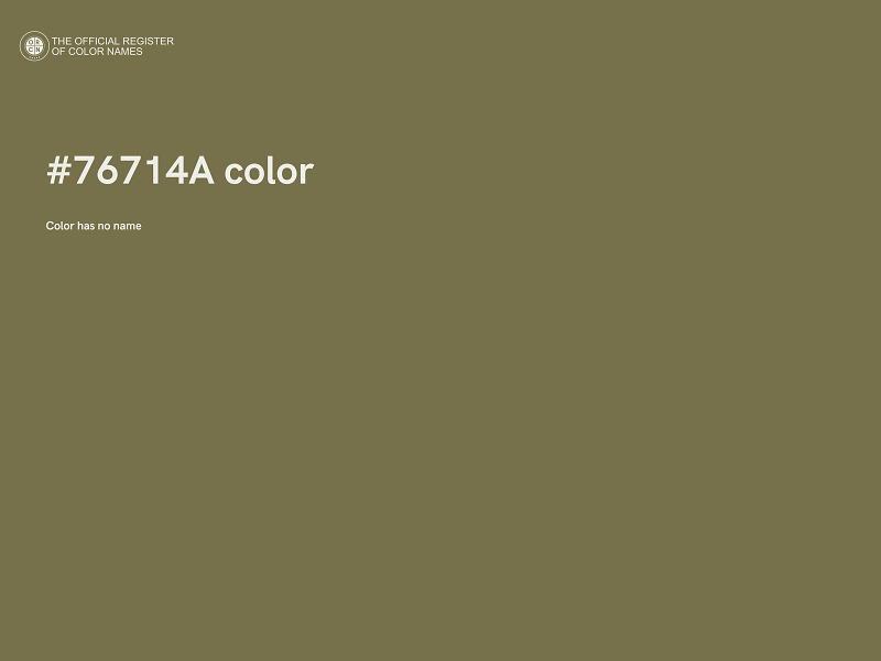 #76714A color image