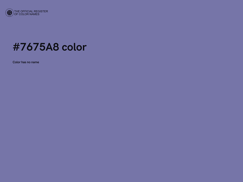 #7675A8 color image