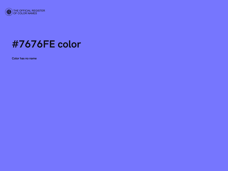 #7676FE color image