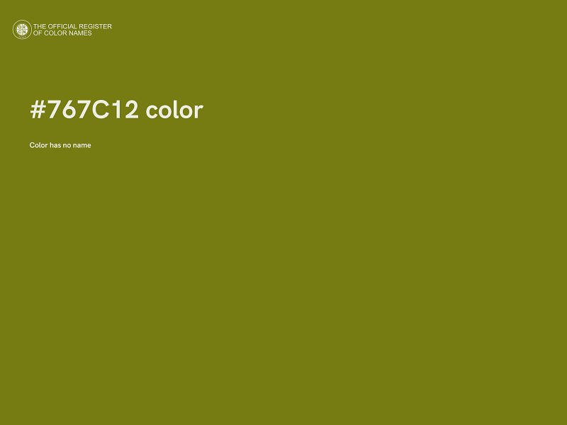 #767C12 color image