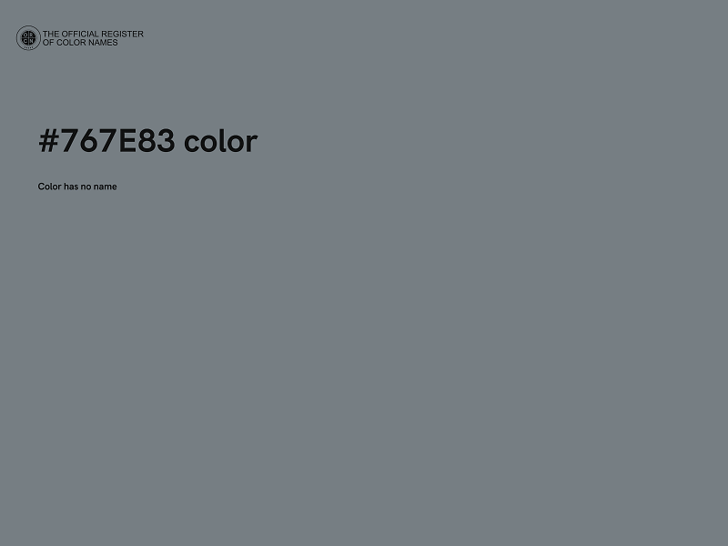 #767E83 color image