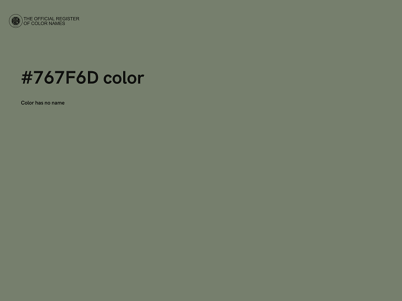 #767F6D color image