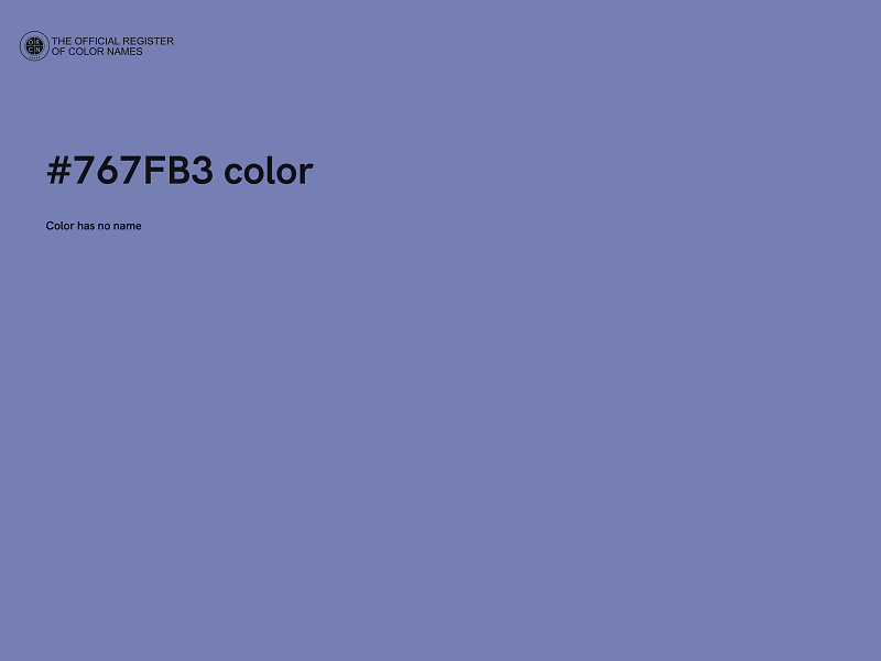 #767FB3 color image